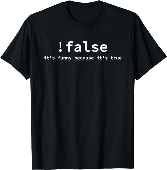Funny False Programming Coding Short Sleeve T-shirt for Programmers